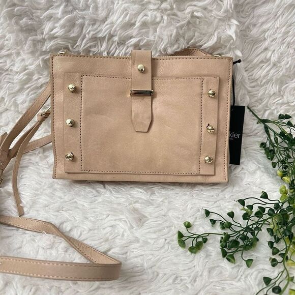 Botkier New York Warren City Blush Leather Crossbody Shoulder Bag NEW - Picture 1 of 10